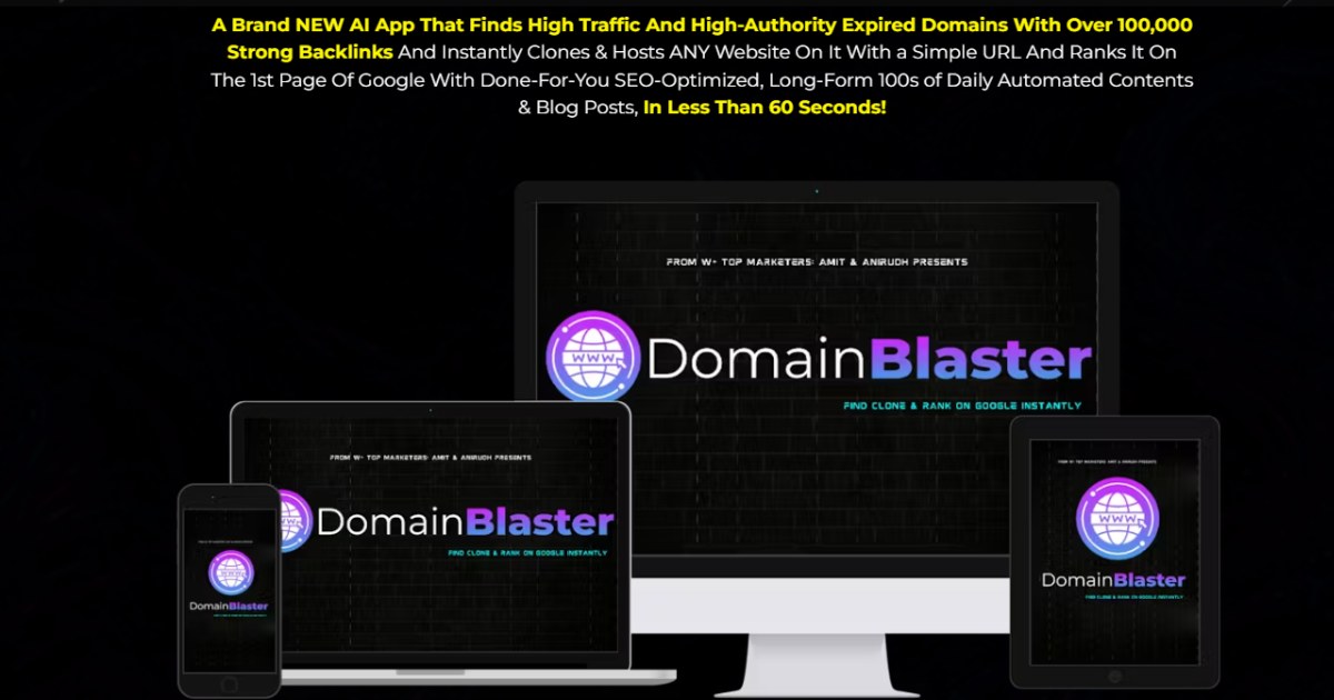 Read more about the article Domain Blaster Review: Clone And Find High-Traffic Expired Domains